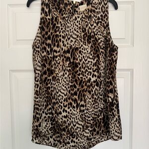 Chico's Animal Print Sleeveless Blouse